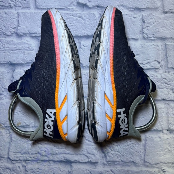Hoka Clifton 7 Running Shoes Sneakers Womens Size 8 Blue Walking Running - Picture 9 of 16
